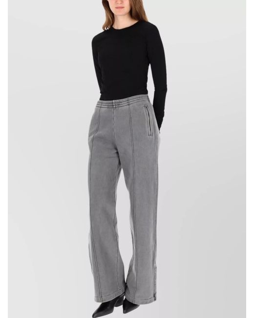 Our Legacy Gray Cotton Wide-Leg Trousers