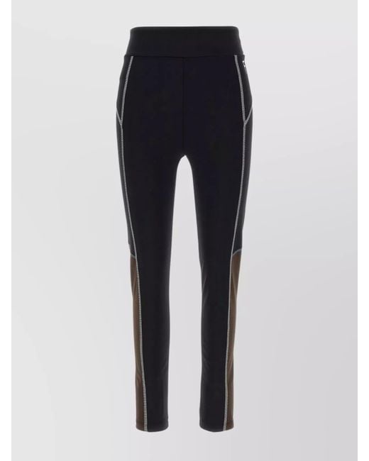 Fendi Blue Color Block Leggings