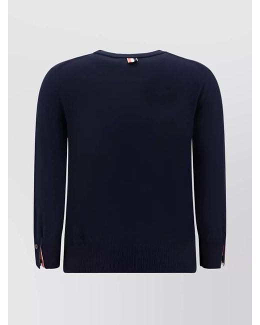 Thom Browne Blue Cotton Sweatshirt