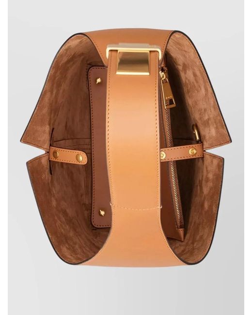 Tod's White Bucket Leather Shoulder Bag