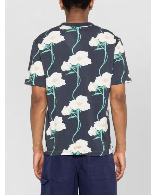 KENZO Blue Short Sleeve T-Shirt for men