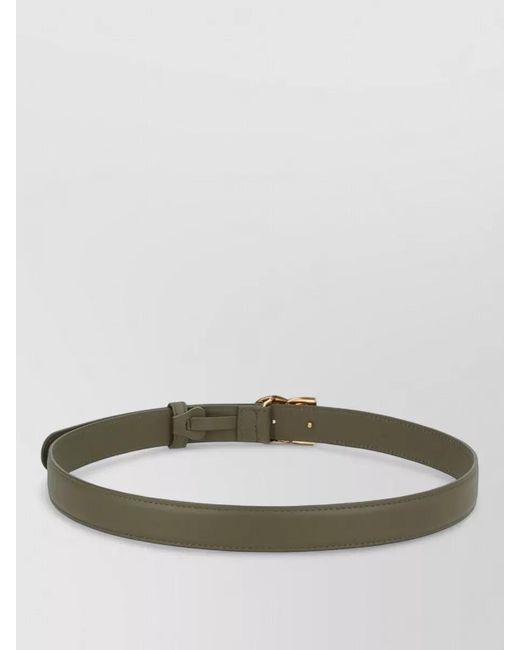 Dolce & Gabbana Gray Leather Belt