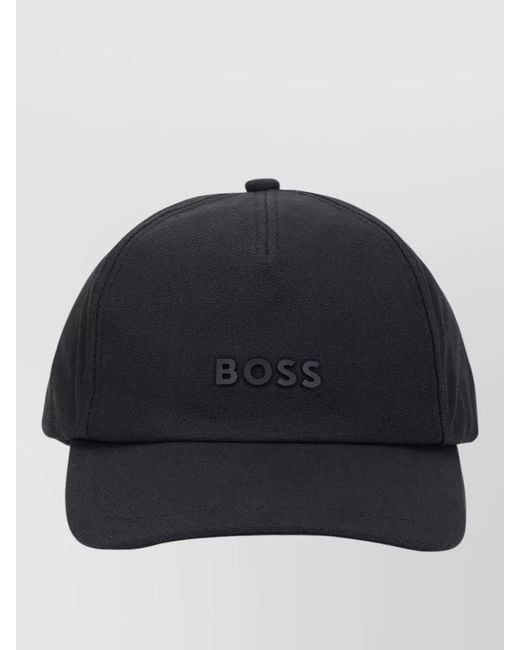 Boss Blue Cotton Baseball Cap for men