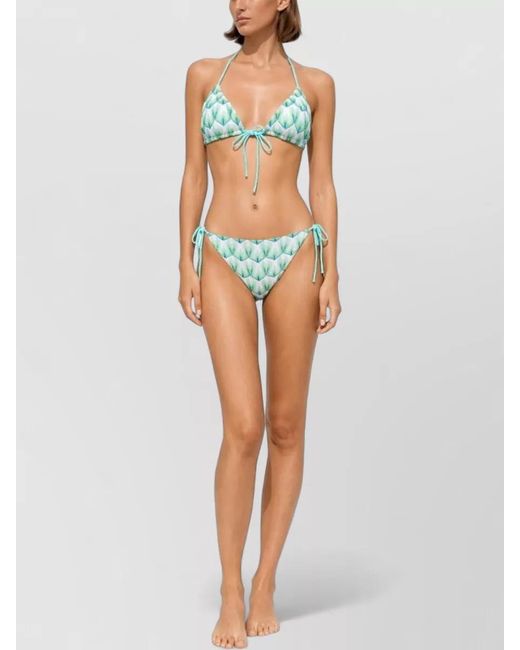 Missoni Blue Triangle Bikini Set Beachwear Print
