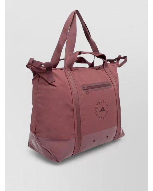 Adidas By Stella McCartney Red Logo Tote Bag