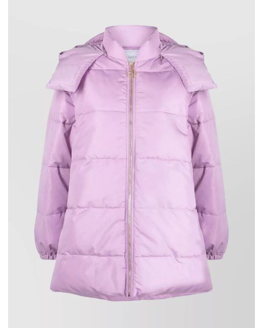 Patou Pink Quilted Down Puffer Jacket