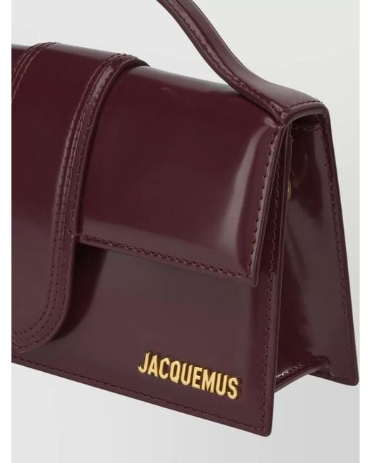 Jacquemus Purple Le Grand Bambino Small Leather Shoulder Bag