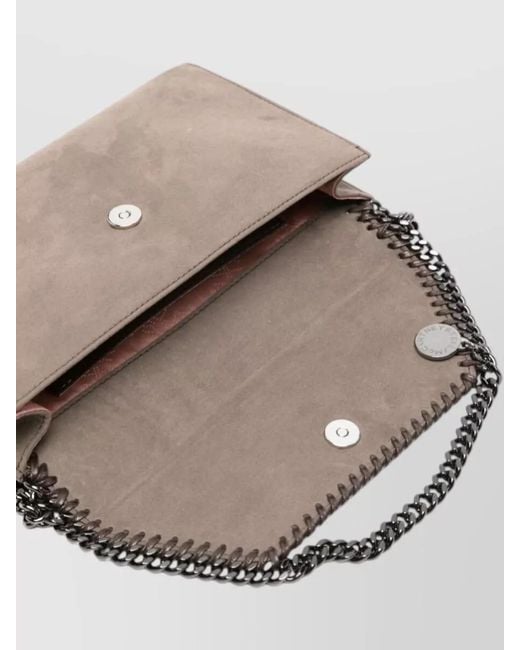 Stella McCartney White Falabella Chain Shoulder Envelope Wallet Bag