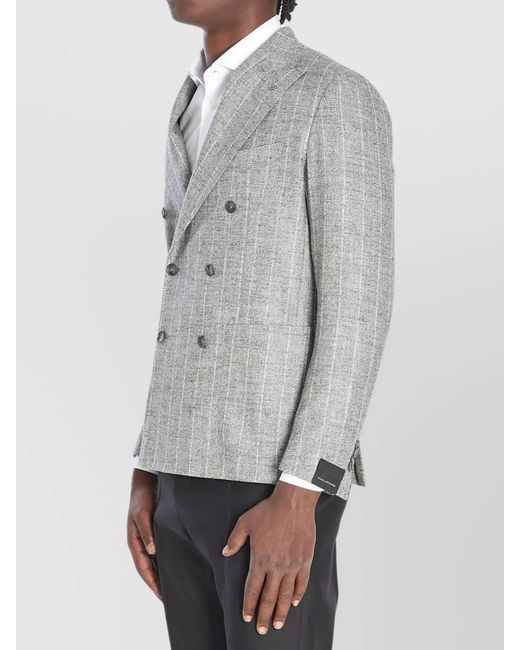 Tagliatore Gray Montecarlo Double-Breasted Jacket for men