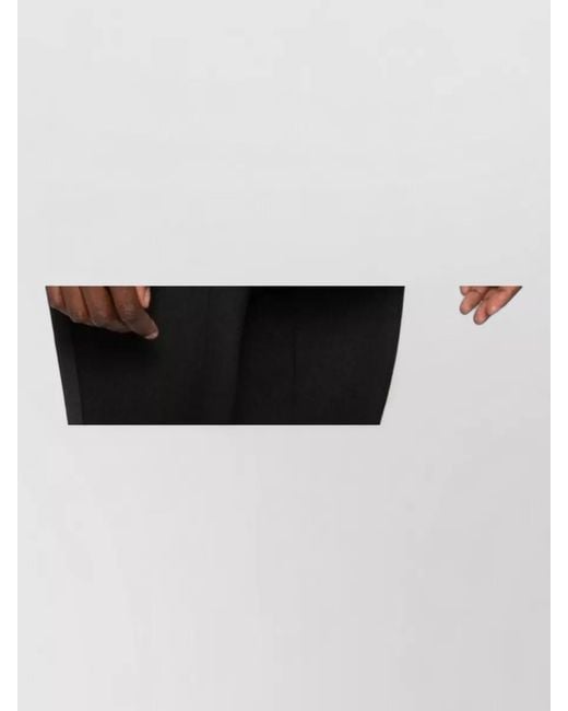 Balmain Black Quilted Hooded Coat Belt Waist Hardware