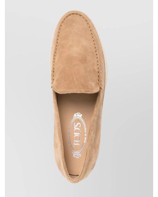Tod's Natural Suede Slip-On Loafers for men