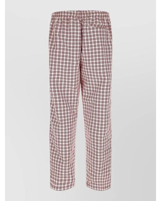 Willy Chavarria Multicolor Checked Wide-Leg Tailored Shorts for men