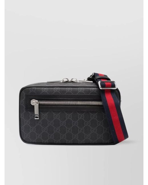 Gucci Black Gg Supreme Waist Bag for men