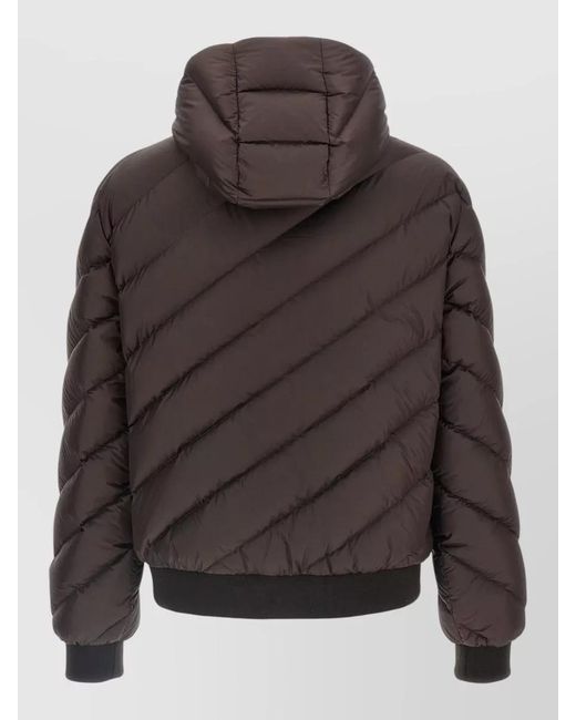 Fendi Multicolor Hooded Reversible Down Jacket Ribbed Trims for men