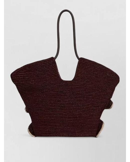Zimmermann Natural Goldentime Medium Raffia Tote Bag