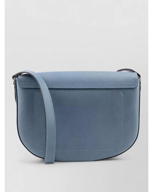 Longchamp Blue Shoulder Bag Adjustable Strap Tone Hardware