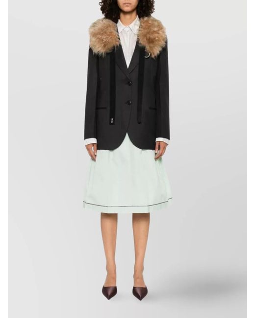 Prada Black Virgin Wool Blazer