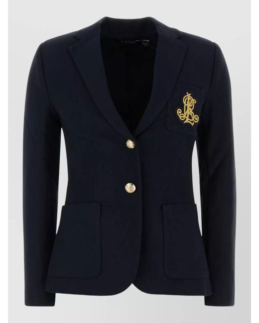 Polo Ralph Lauren Blue Cotton Blazer