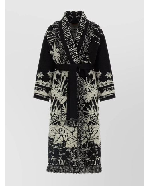 Alanui Black Cashmere Coat