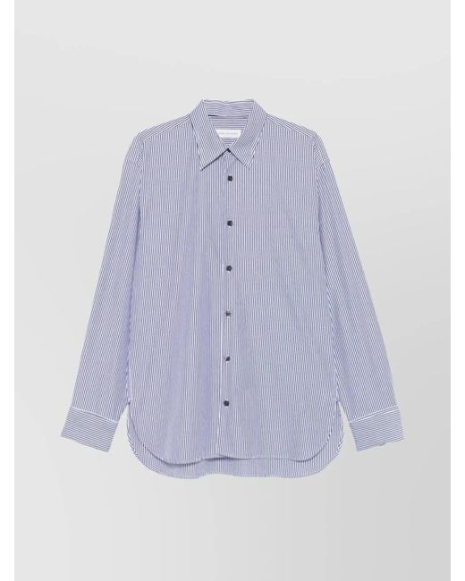 Dries Van Noten Purple Cotton Shirt for men