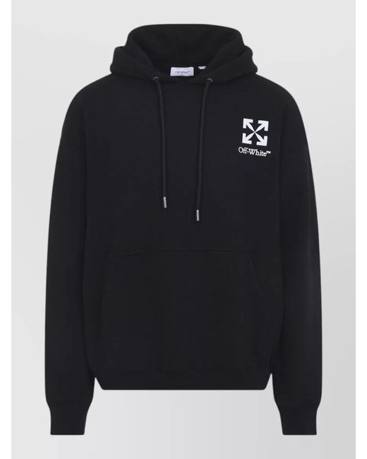 Off-White c/o Virgil Abloh Black Small Arrows Skate Hoodie Cotton Fleece for men