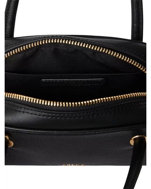 Furla Black Poppy Mini Bag Top Handle Hardware