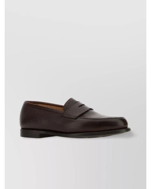 Crockett & Jones Boston Loafers in Brown for Men | Lyst UK