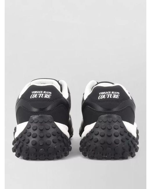 Versace Jeans Couture Black Logo Low-Top Sneakers for men