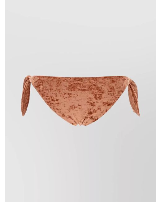 Chloé White Velvet Bikini Bottoms
