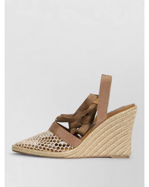 Christian Louboutin Brown Toleda Pointed Espadrille Wedge Sandals