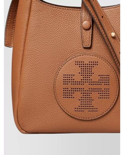 Tory Burch Brown Miller Swing Leather Crossbody Bag
