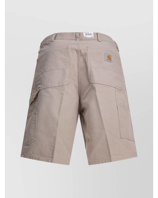 Carhartt White Organic Cotton Cargo Shorts for men