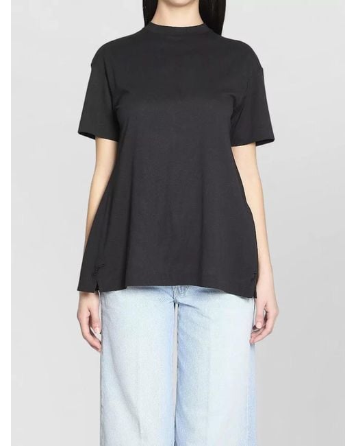 Jacquemus Black Jersey Top Exposed Back Draped Panels