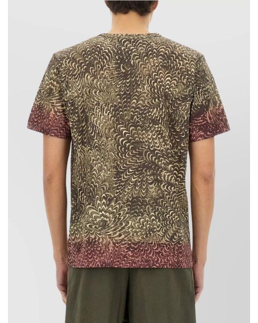 Dries Van Noten Green Regular-Fit T-Shirt for men