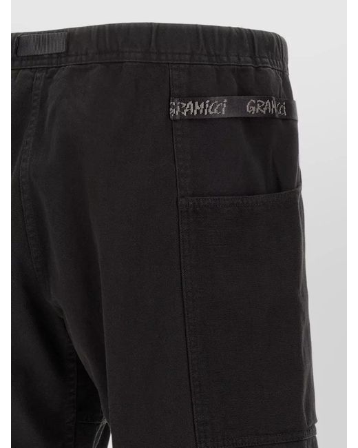 Gramicci Black Gadget Bermuda Shorts Adjustable Belt Pockets for men