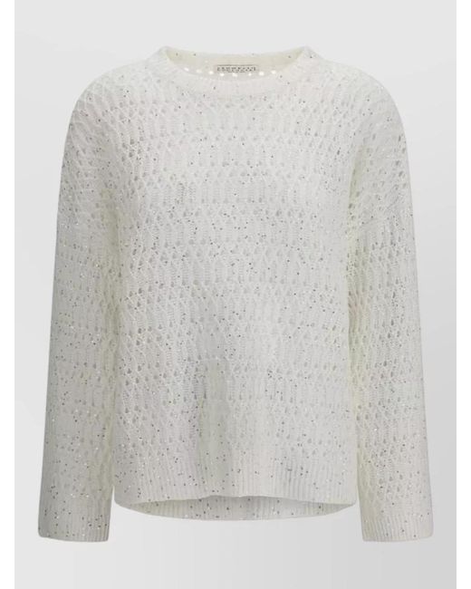 Brunello Cucinelli Gray Silk Sweatshirt