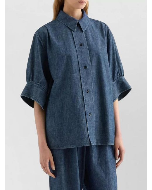 Jil Sander Blue Denim Boxy Shirt
