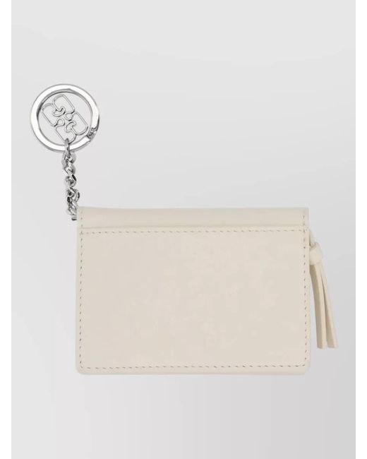 Ganni Pink Printed Card Holder