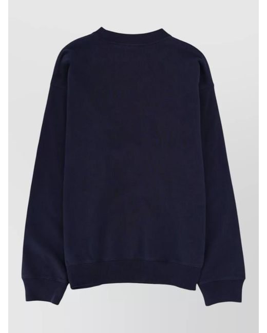 Sporty & Rich Blue Ny Health Club Logo Crew Sweatshirt