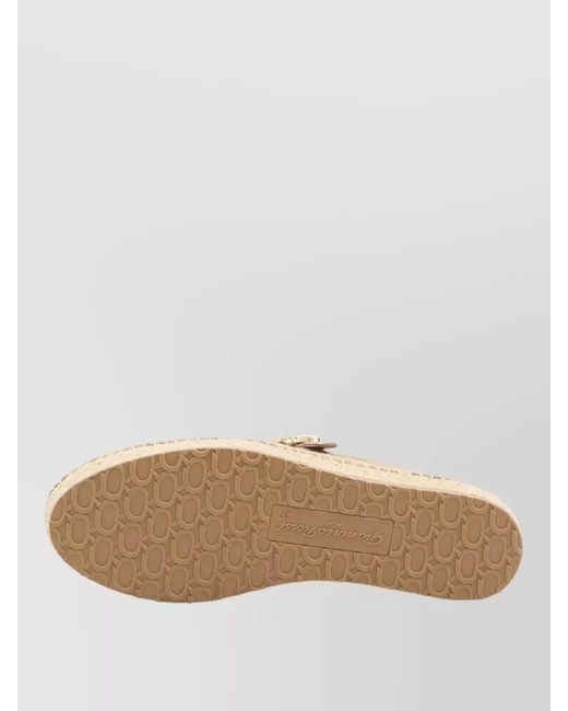 Gianvito Rossi Natural Leather Ballerina Flats