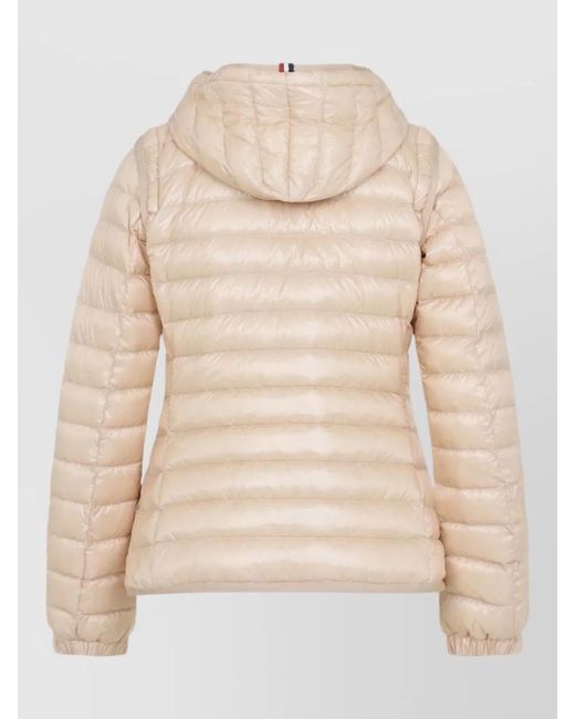 Moncler Natural Down Quilted Hooded Parka Coat