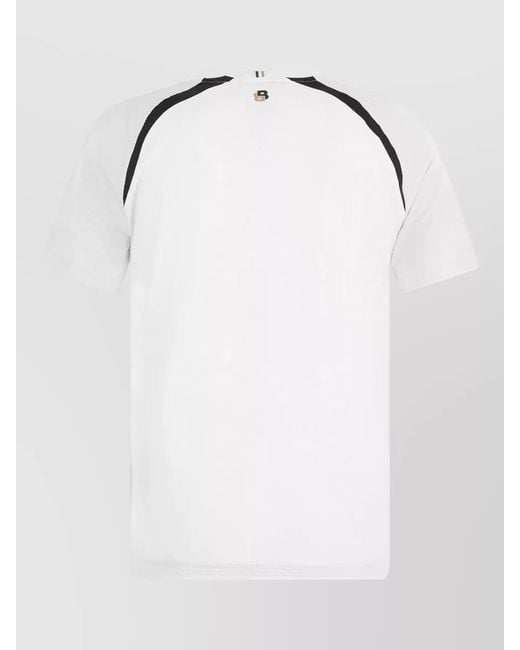 Boss Blue Short-Sleeve Technical T-Shirt for men