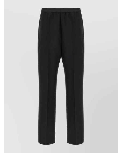 Maison Margiela Black Virgin Wool Straight-Leg Trousers