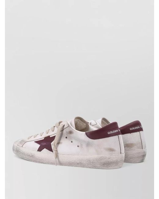 Golden Goose Deluxe Brand Natural Leather Super Star Low-Top Sneakers for men