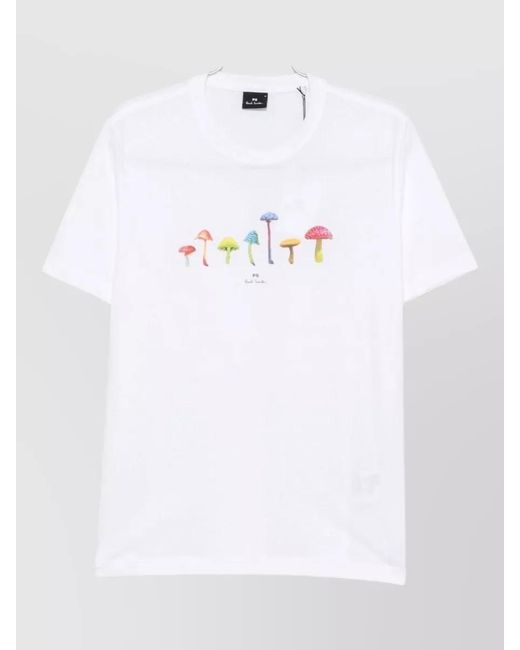 Paul Smith White Cotton T-Shirt for men