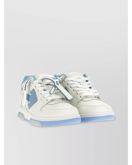 Off-White c/o Virgil Abloh White Leather Low-Top Sneakers for men