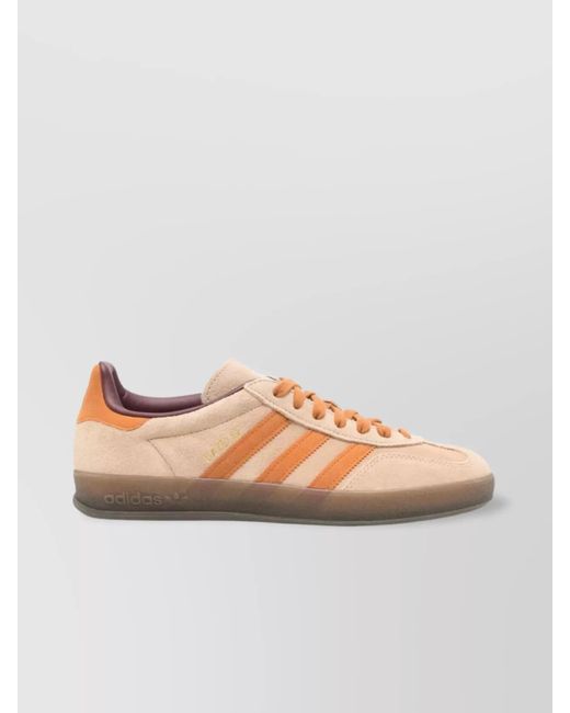 Adidas Pink Leather Low-Top Sneakers