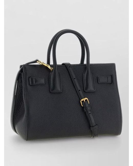 Saint Laurent Black Sac De Jour Small Tote Bag