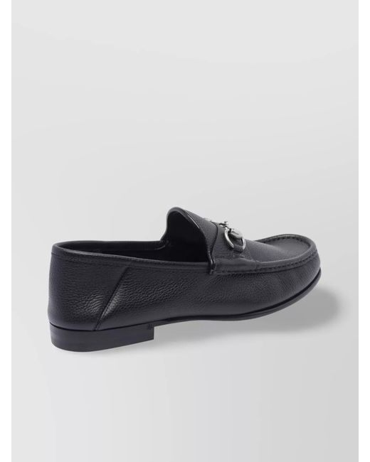 Gucci Blue Leather Loafers for men