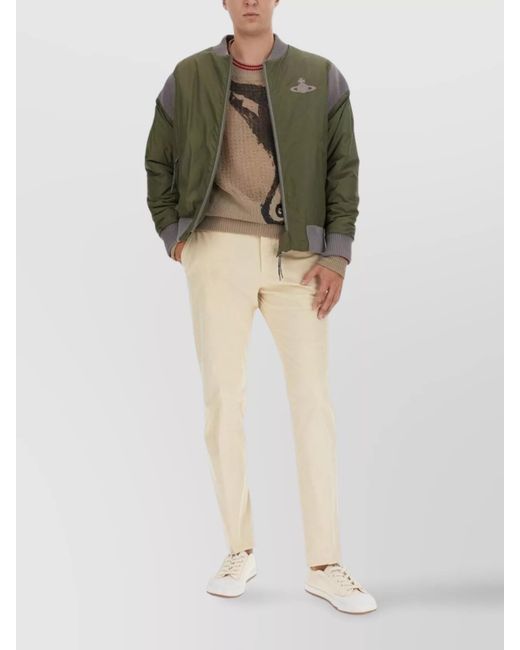 Vivienne Westwood Green Bomber Jacket for men